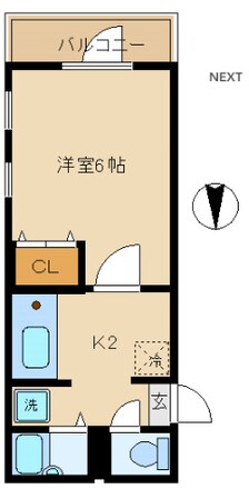 東中野駅 徒歩10分 3階の物件間取画像